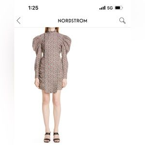 Ganni Floral Long Sleeve Dress